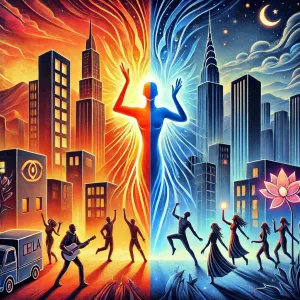 Imagen que refleja el significado de Freed from Desire de Gala