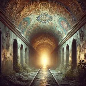 Imagen que refleja el significado de Did You Know That There's a Tunnel Under Ocean Blvd de Lana Del Rey