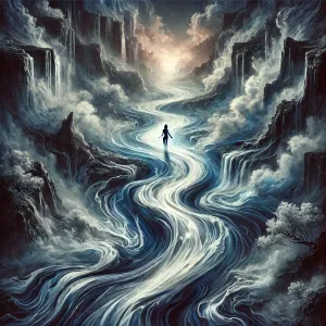 Imagen que refleja el significado de I Follow Rivers de Lykke Li