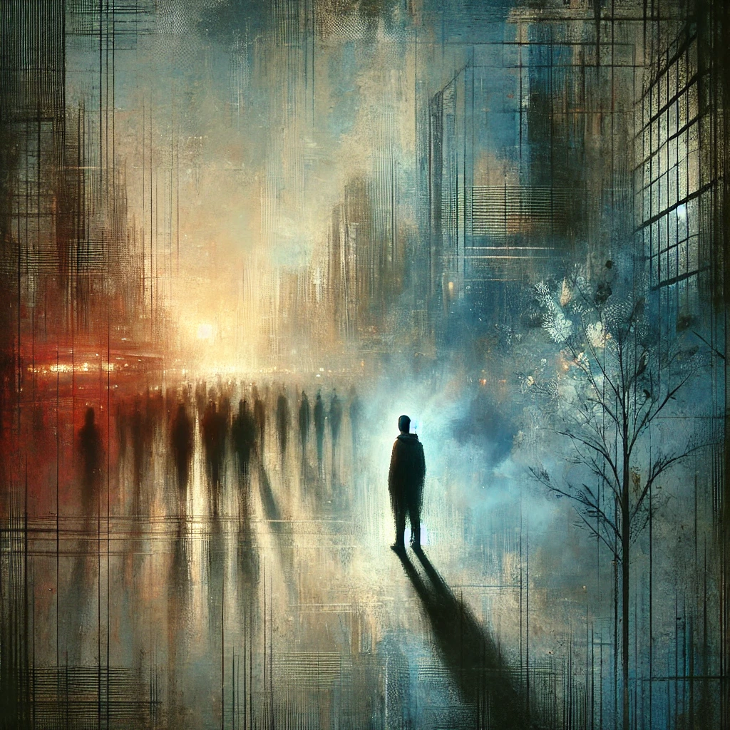 Imagen que refleja el significado de Creep de Radiohead