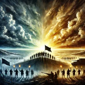 Imagen que refleja el significado de This Is War de Thirty Seconds to Mars